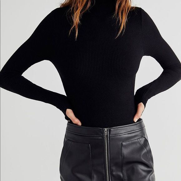 Free People Maya Mod Vegan Mini Skirt. NWT 💕 - Picture 8 of 9